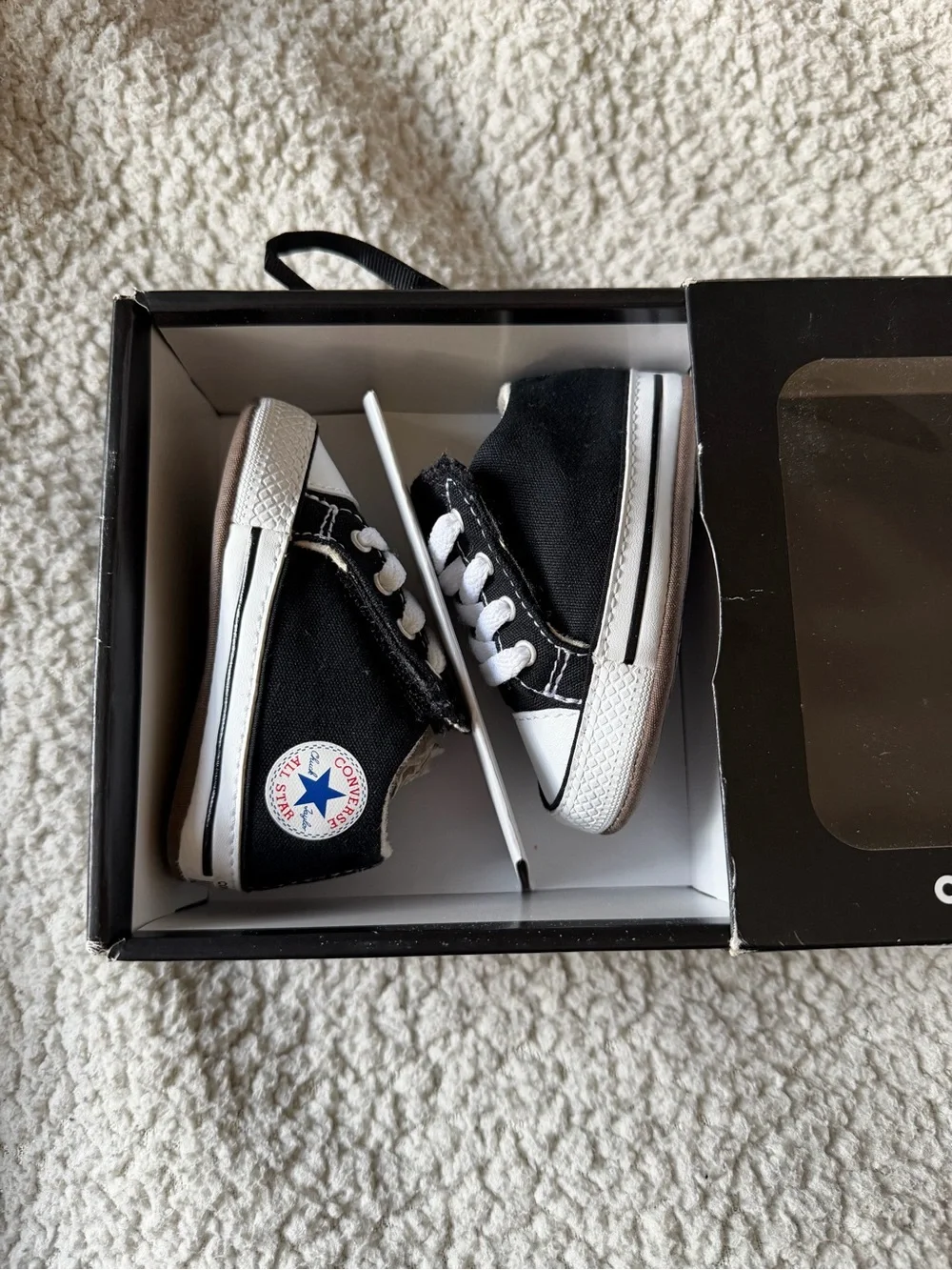 Converse Black & White Baby Low-Top Sneakers